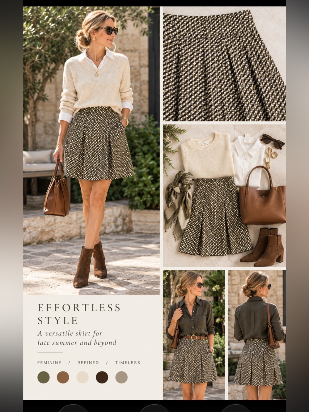 Banana Republic A-Line Mini Skirt in Graphic Print